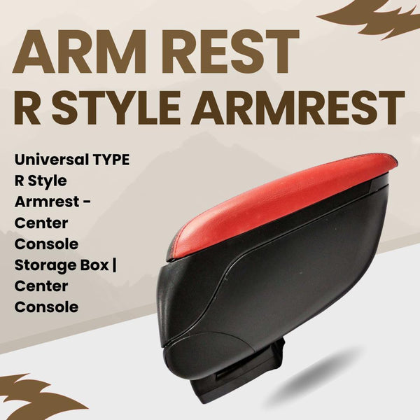 Universal TYPE R Style Armrest - Center Console Storage Box | Center Console SehgalMotors.pk
