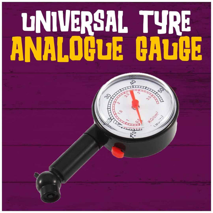Universal Tyre Gauge Analogue 10-50LBS 86028 - Each SehgalMotors.pk