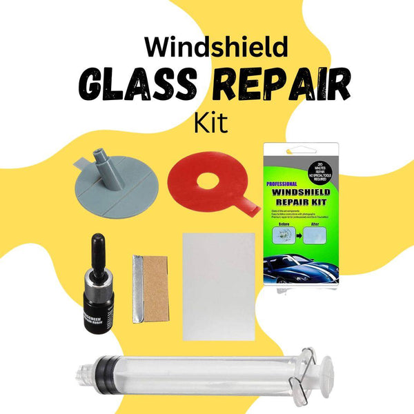 Windshield Repair Kit Cracked Glass Repair Kit To Fix Auto Glass Windshield Crack Chip Scratch SehgalMotors.pk