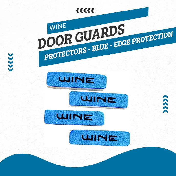 Wine Door Guards Protectors - Blue - Edge Protection Anti-Scratch Buffer Strip SehgalMotors.pk