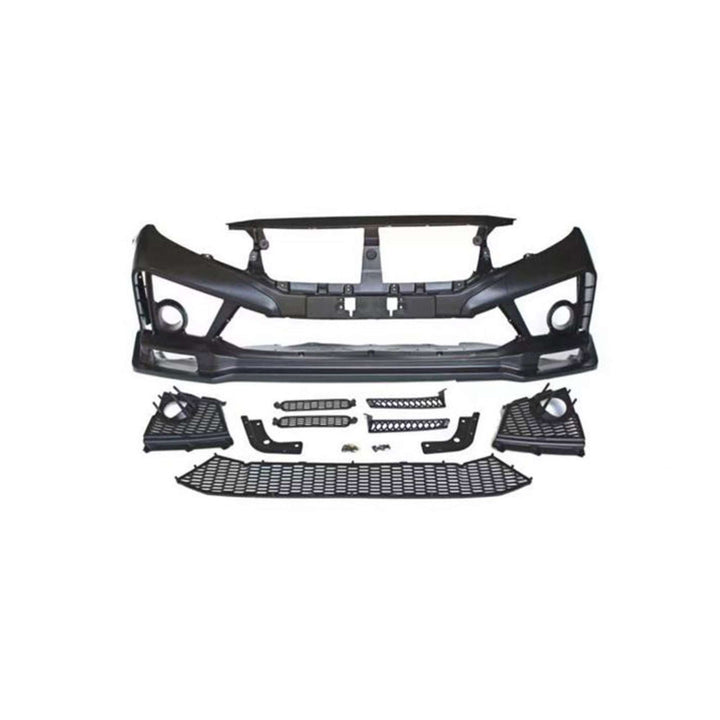 Honda Civic New FC RS Style Bodykit Front And Back Bumper 4 PC Version 2 - Model 2016-2021