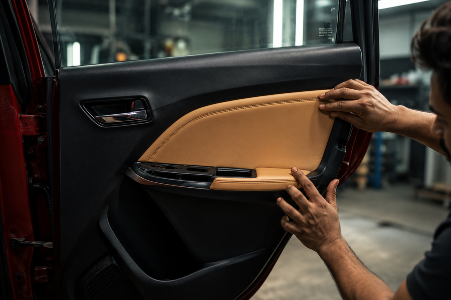Door Panel Rexine Wrapping