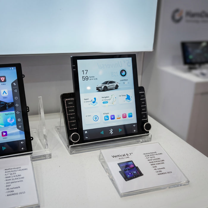 9.7-Inch Vertical Tesla-Style Android Universal Car Multimedia QLED Display System