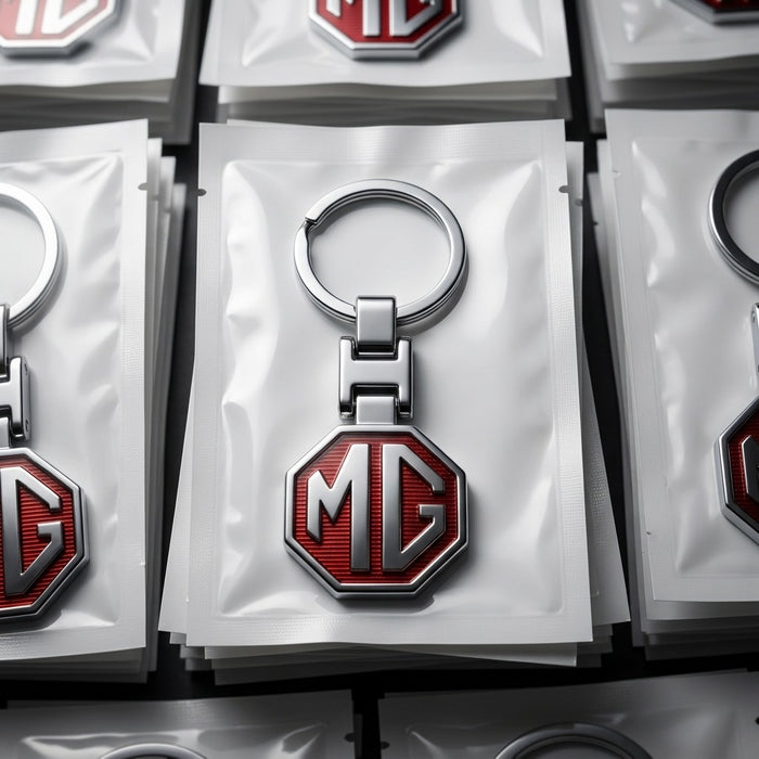 MG Metal Emblem Logo Keychain Keyring