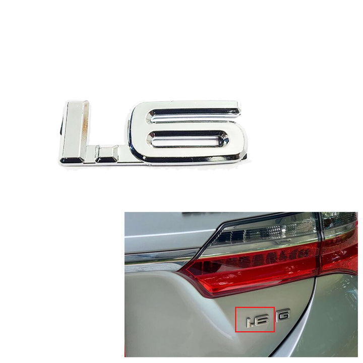 Toyota Corolla 1.6 Monogram Chrome | Emblem | Decal | Monogram | Logo