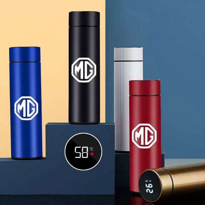 MG Logo Vacuum Flask LED Temperature Display Multi Color