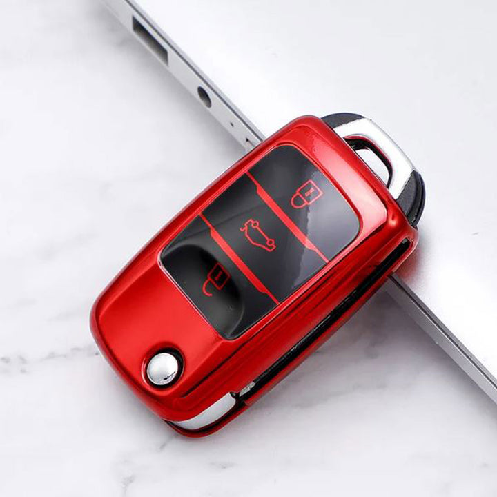 Changan Alsvin TPU Plastic Protection Key Cover Red - Model 2021-2024