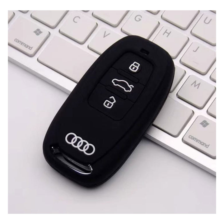 Audi PVC Silicone Protection Key Cover 3 Button