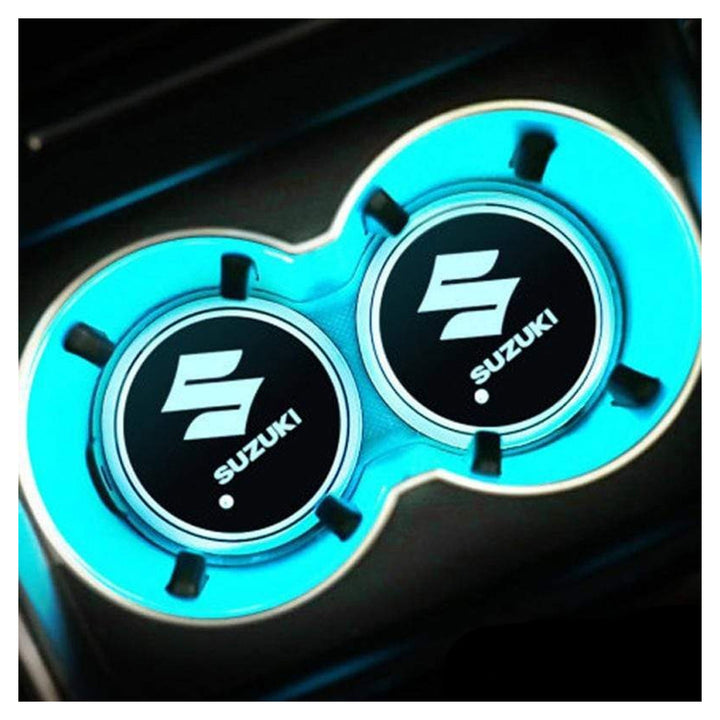 Suzuki RGB LED Car Cup Holder Plate - 1 piece