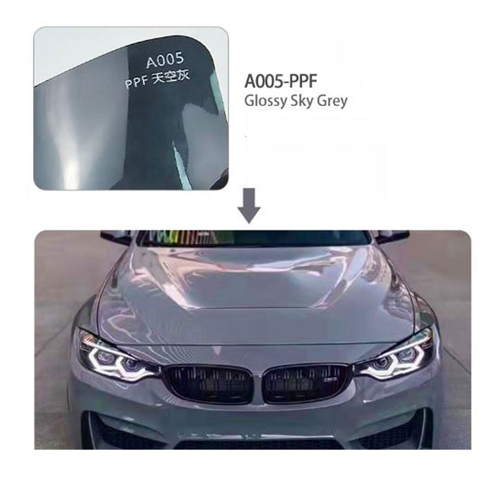 Colored PPF Car Protection Film Sky Grey - A005