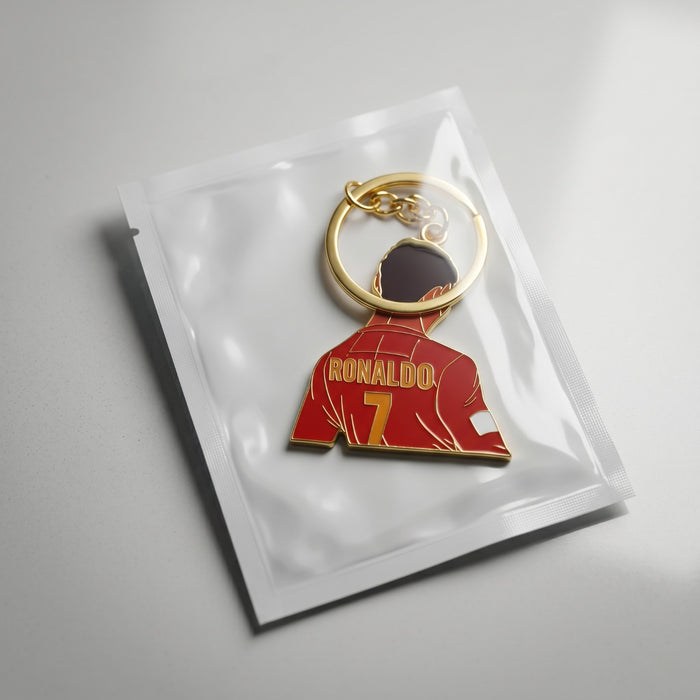 Cristiano Ronaldo CR7 Football Jersey Metal Keychain Keyring