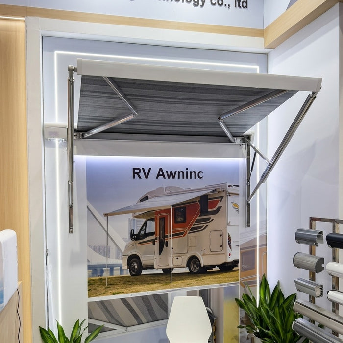 Retractable RV Awning & Motorhome Camper Sunshade Canopy