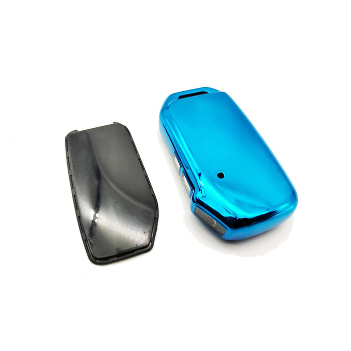 KIA Alpha TPU Plastic Protection Key Cover Metallic Blue - Model 2021-2022