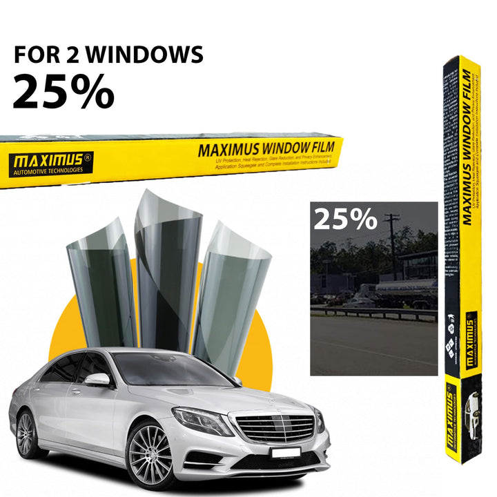 Maximus Window Tint Film 25% Darkness (2 Windows)