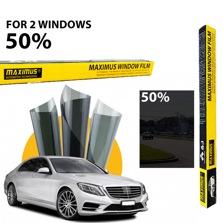 Maximus Window Tint Film 50% Darkness (2 Windows)