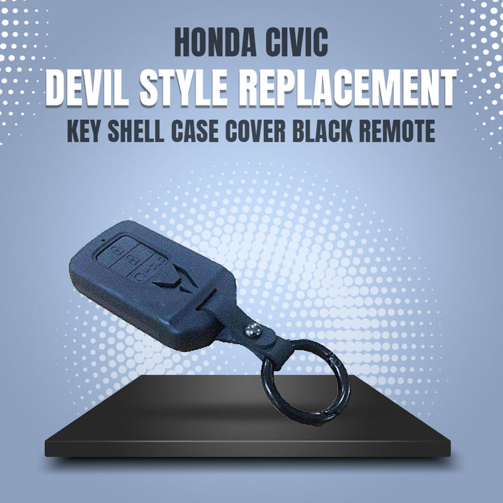 Honda Civic Devil Style Replacement Key Shell Case Cover Black Remote - Model 2016-2021