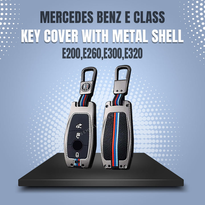 Mercedes Benz E Class E200,E260,E300,E320 Key Cover With Metal Shell - Model 2016-2018
