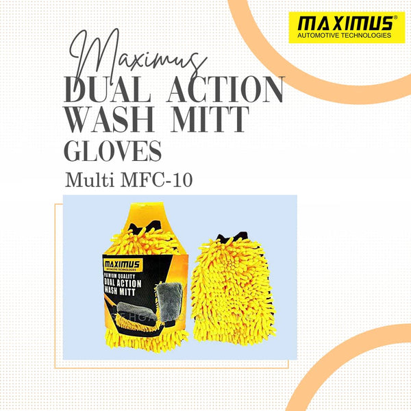 Maximus Dual Action Wash Mitt Gloves Multi MFC-10