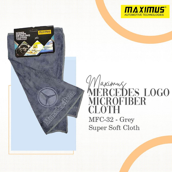 Maximus Mercedes Logo Microfiber Cloth MFC-32 - Grey