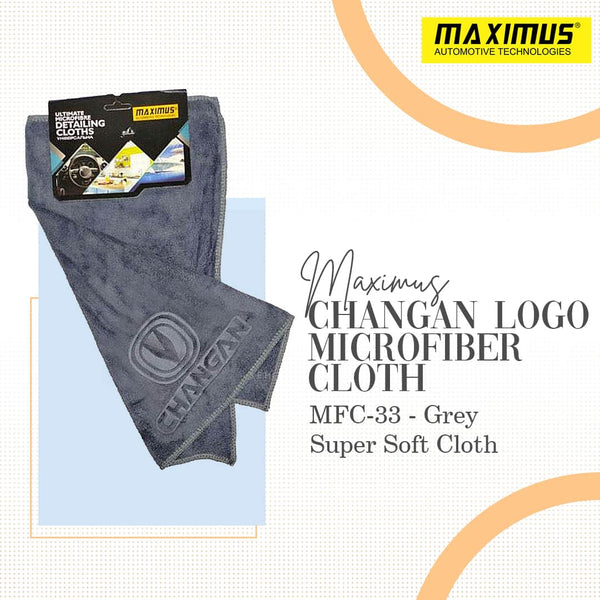 Maximus Changan Logo Microfiber Cloth MFC-33 - Grey