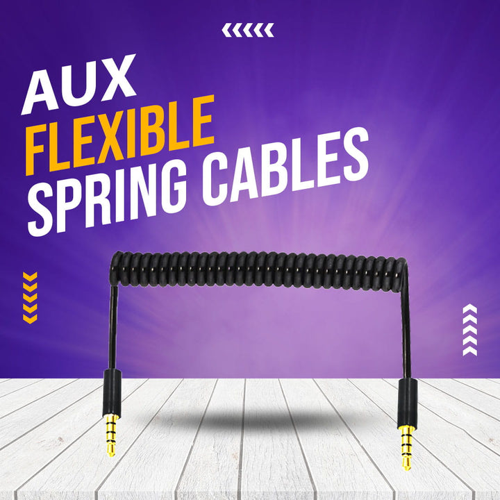 Aux cables Flexible Spring - Mix Color