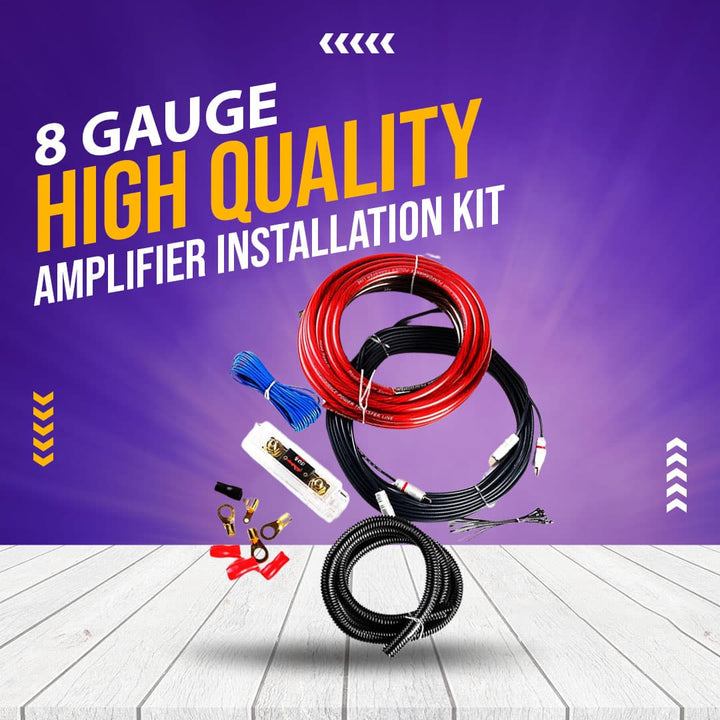 High Quality Amplifier Installation Kit - 8 Gauge