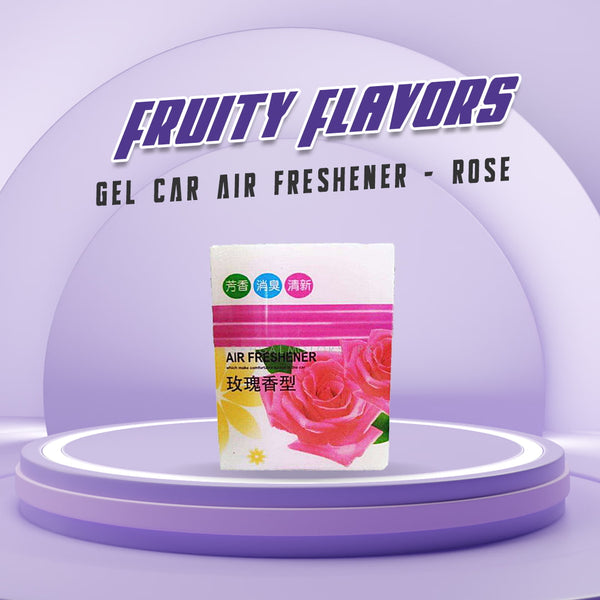 Fruity Flavors Gel Car Air Freshener - Rose