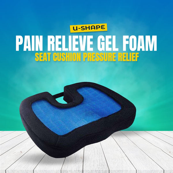 U-Shape Pain Relieve Gel Foam Seat Cushion Pressure Relief