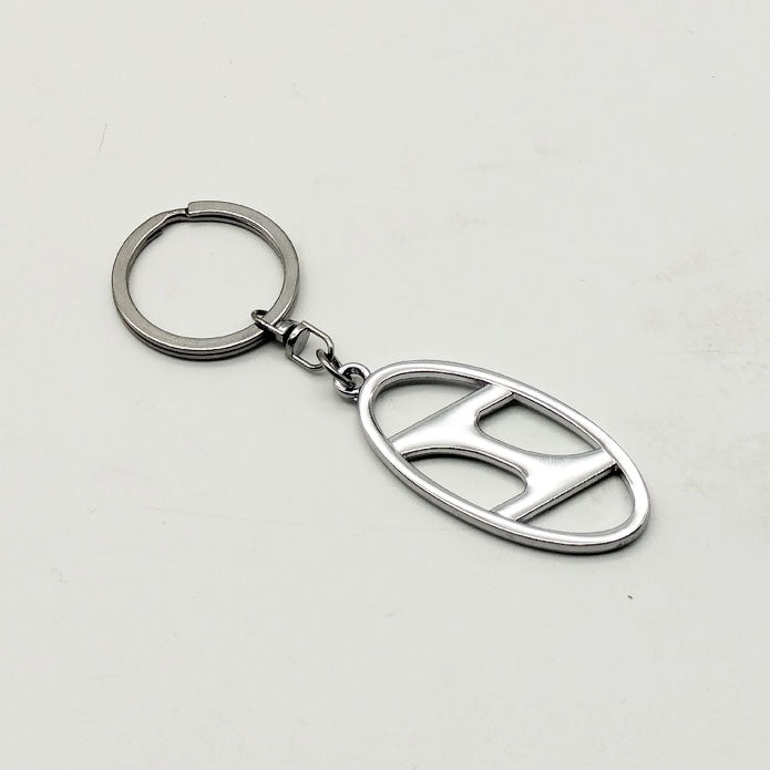Hyundai Metal Keychain Keyring - Chrome