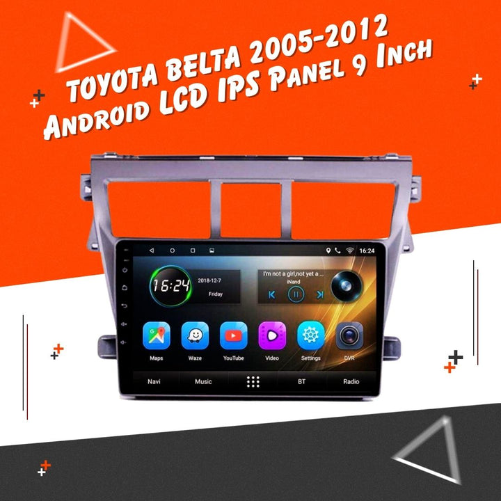 Toyota Belta Android LCD Silver 9 Inches - Model 2005-2012