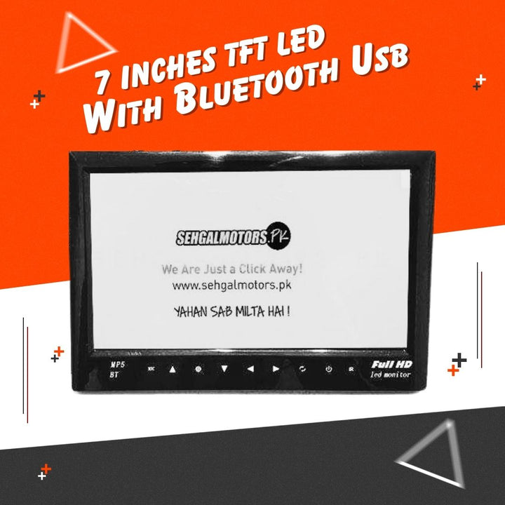 TFT LED With Bluetooth Usb Black 7 inches