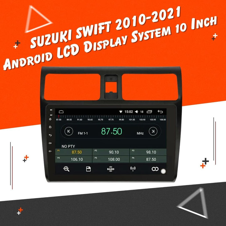Suzuki Swift Android LCD Black 10 Inches - Model 2010-2021