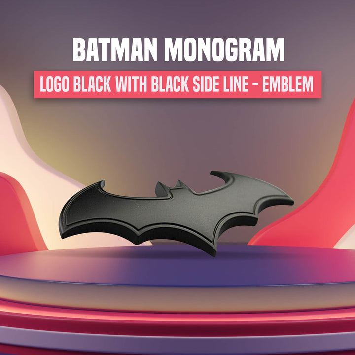 Batman Logo Black With Black Side Line