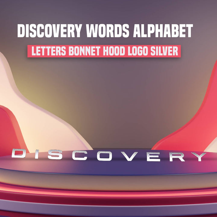 Discovery Words Alphabet Letters Bonnet Hood Logo Silver