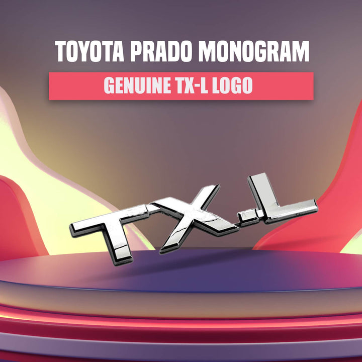 Toyota Prado Genuine TX-L Logo Monogram Emblem