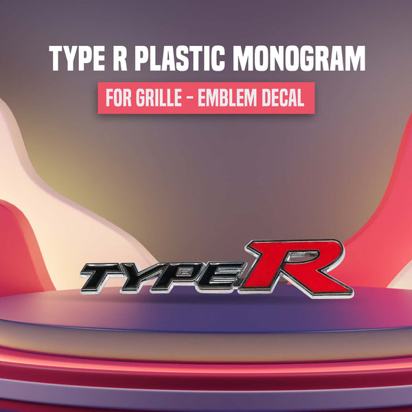 Type R Plastic Monogram For Grille
