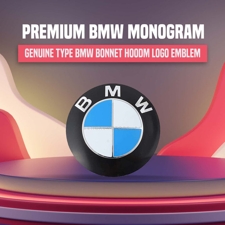 Premium OEM Genuine Type BMW Bonnet Hoodm Logo Emblem