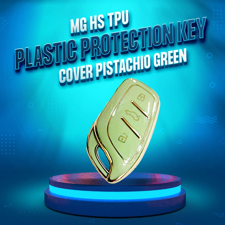 MG HS TPU Plastic Protection Key Cover Pistachio Green - Model 2020-2022