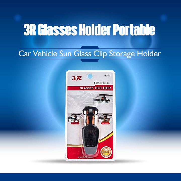 3R Glasses Holder Portable Car Vehicle Sun Glass Clip Storage Holder