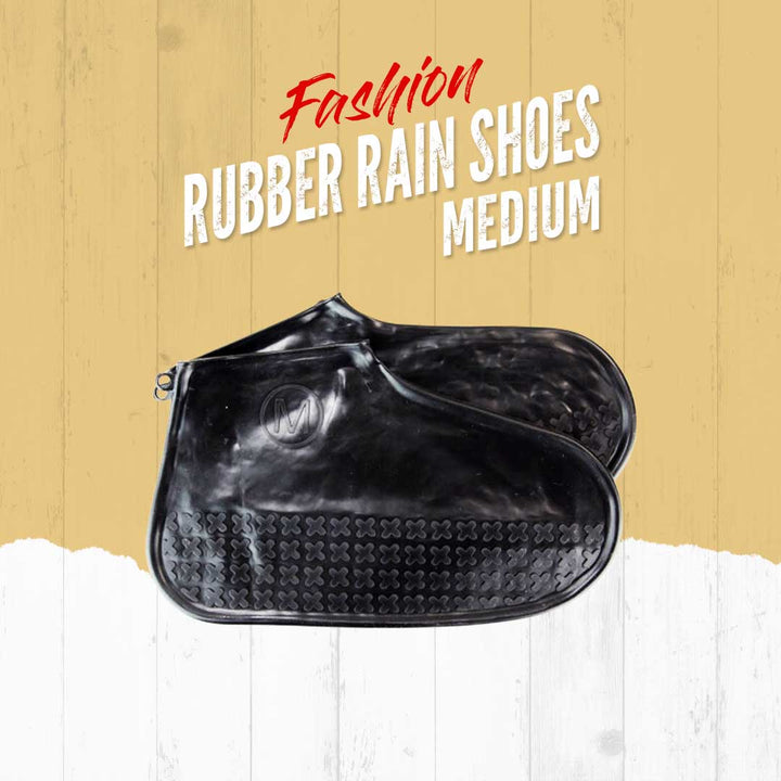 Non Slip Fashion Rain Shoes Rubber Cover - Medium