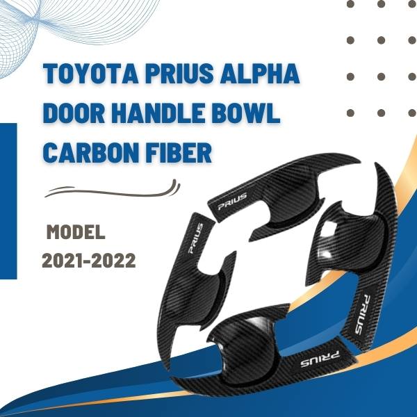 Toyota Prius Alpha Door Handle Bowl Carbon Fiber - Model 2021-2022