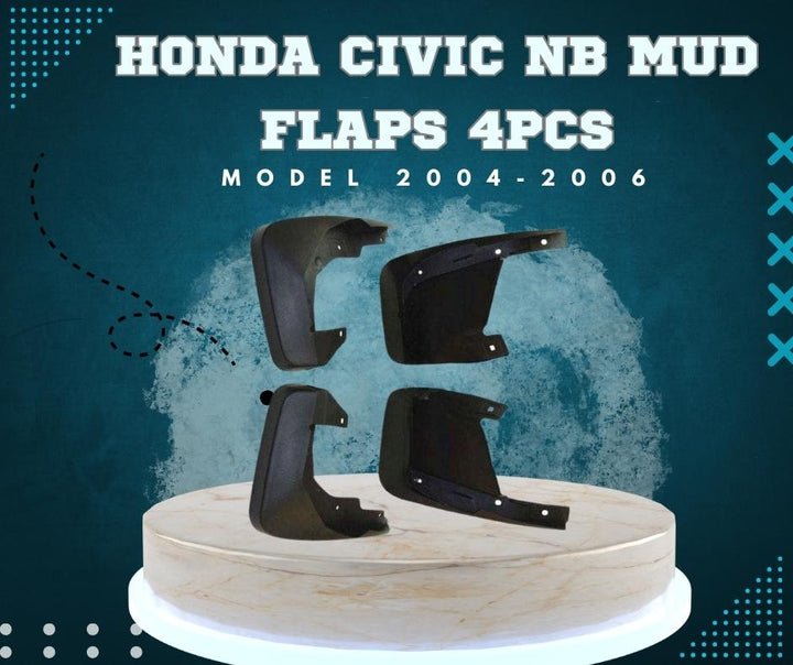 Honda Civic NB Mud Flaps 4Pcs - Model 2004-2006