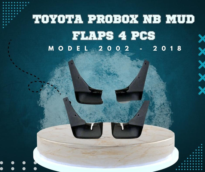 Toyota Probox NB Mud Flaps 4 Pcs - Model 2002 - 2018