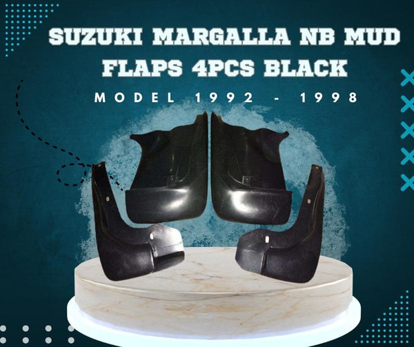 Suzuki Margalla NB Mud Flaps 4Pcs Black - Model 1992 - 1998