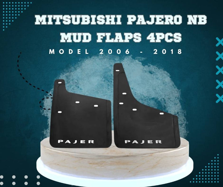 Mitsubishi Pajero NB Mud Flaps 4Pcs - Model 2006 - 2018