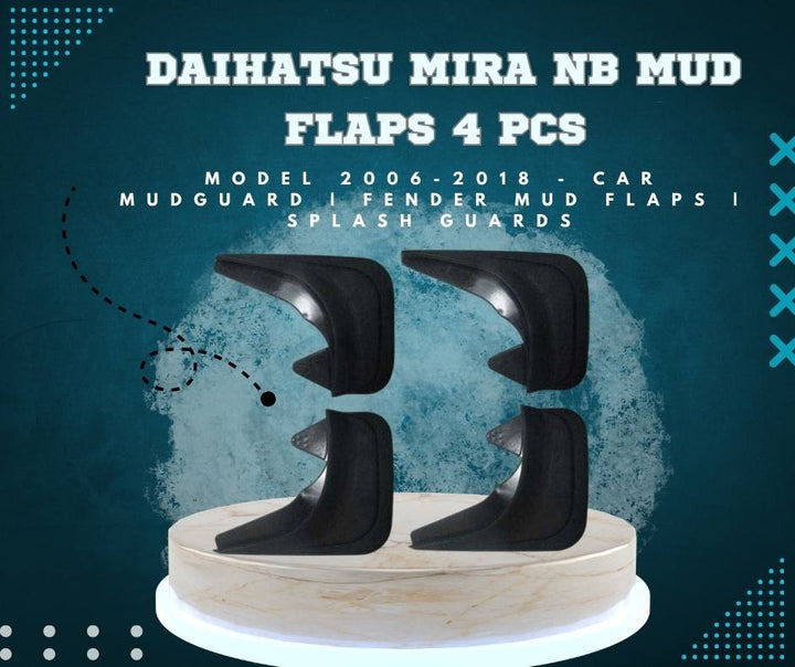 Daihatsu Mira NB Mud Flaps 4 Pcs - Model 2006-2018