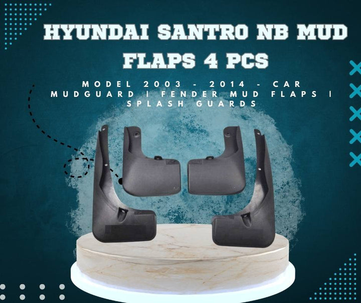 Hyundai Santro NB Mud Flaps 4 Pcs - Model 2003 - 2014