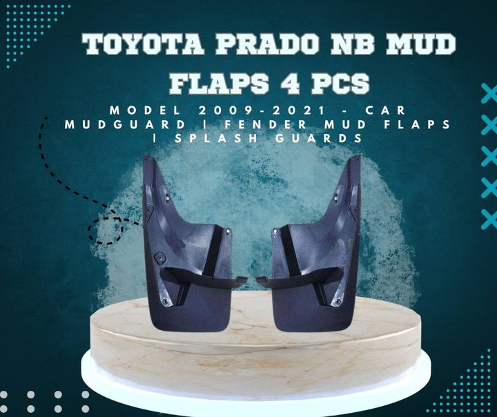 Toyota Prado NB Mud Flaps 4 Pcs - Model 2009-2021