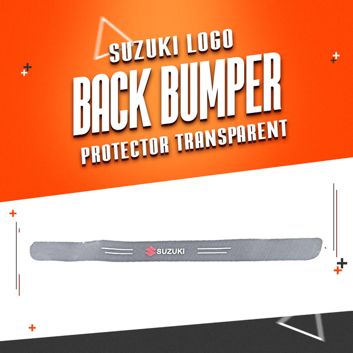 Suzuki Logo Back Bumper Protector Transparent