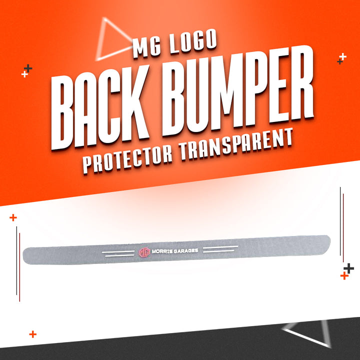 MG Logo Back Bumper Protector Transparent